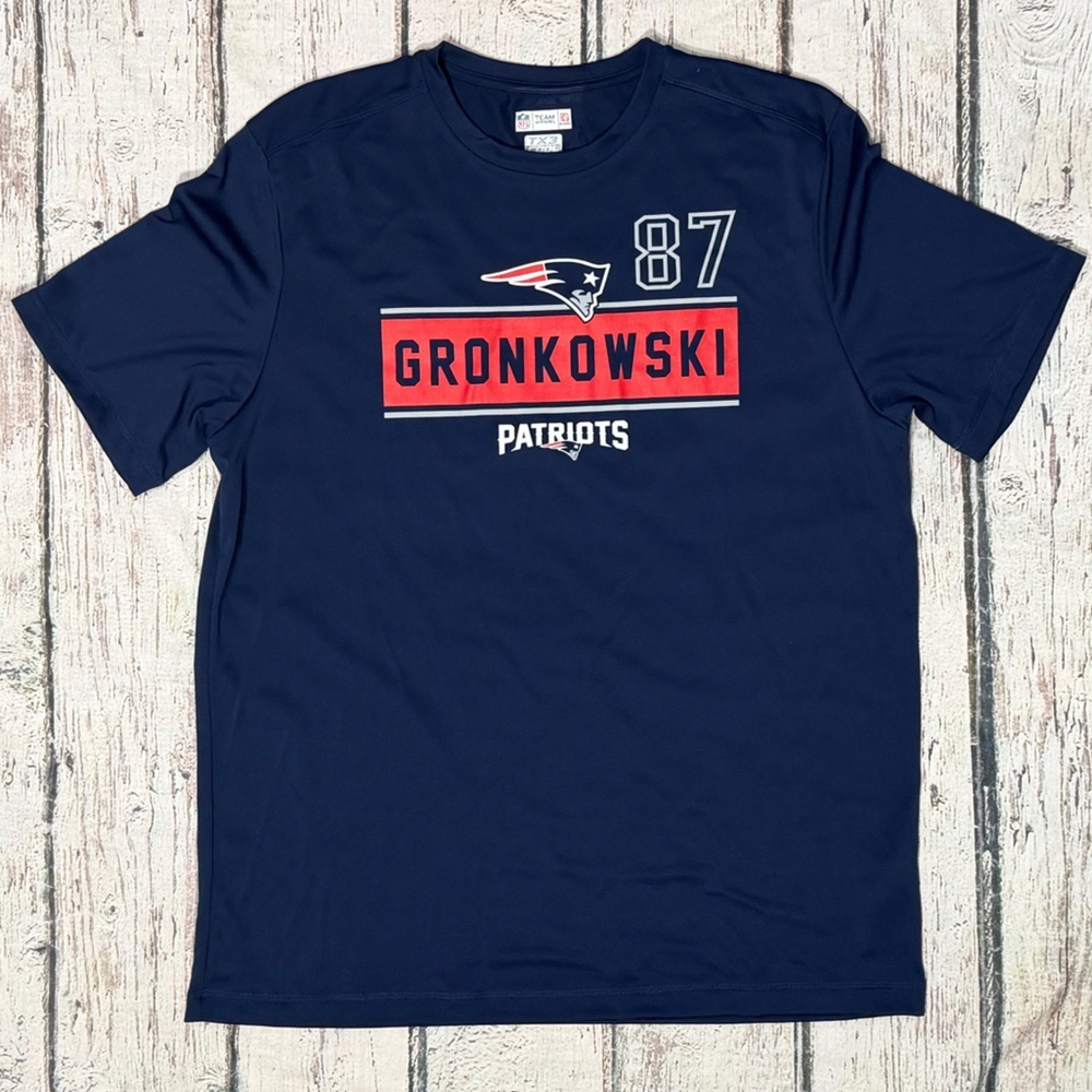 New England Patriots Rob Gronkowski #87 Athletic NFL Football Shirt Men's